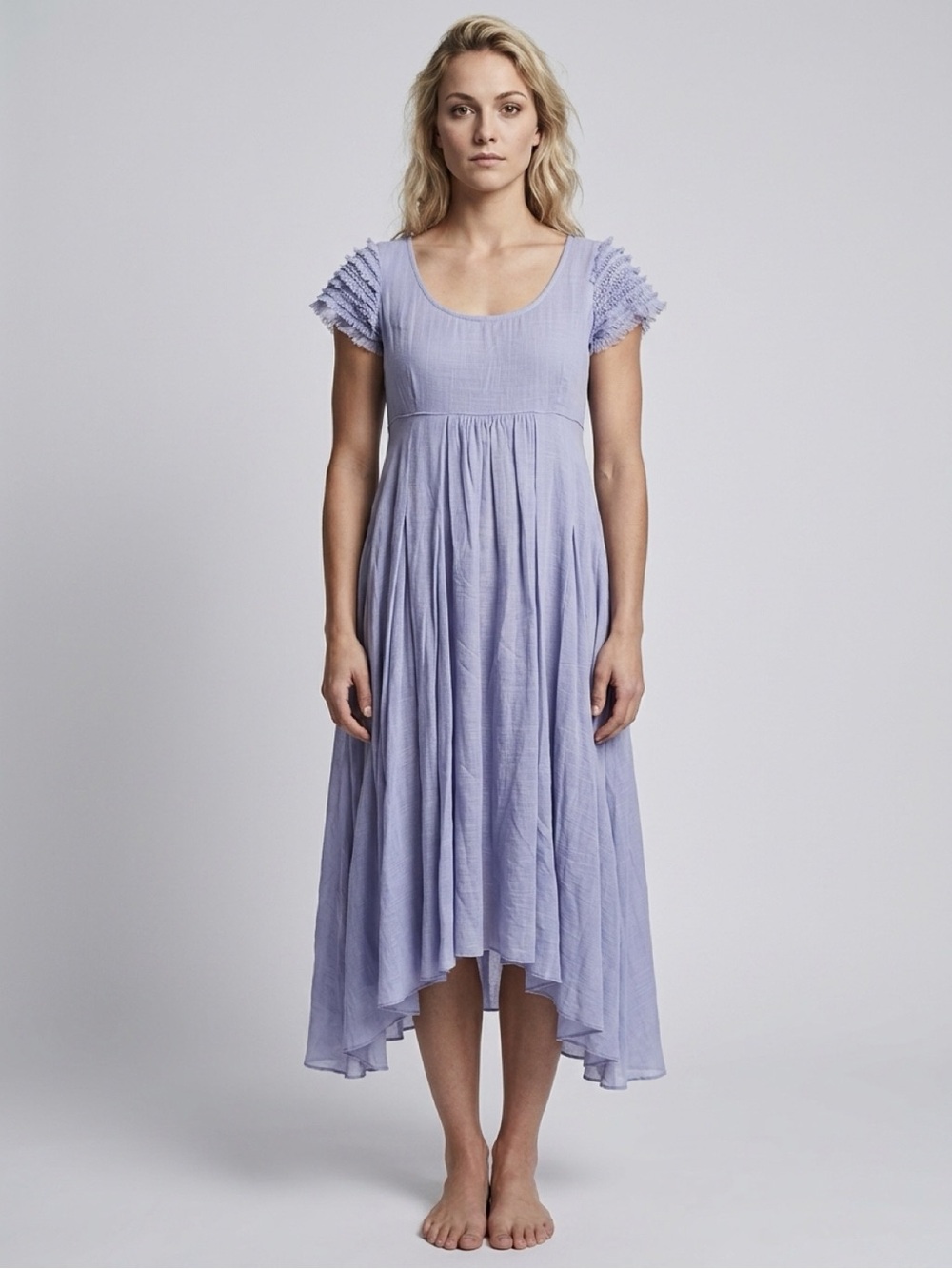 Thierry Colson Lilac Cotton Silk dress